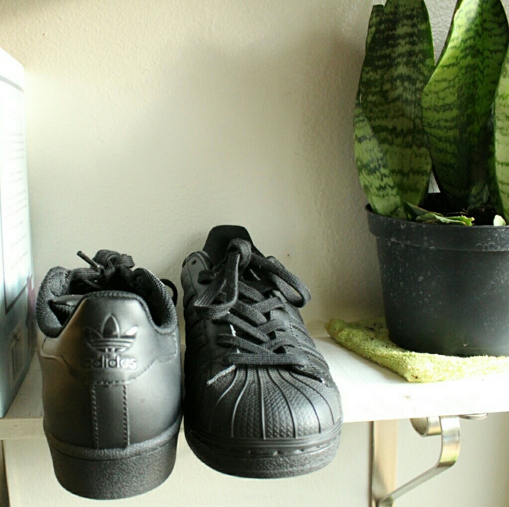 Black Adidas shoes